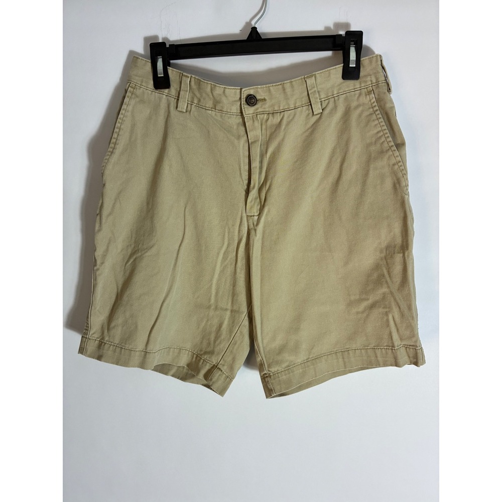 Reed Edward Summer Wash Khaki Chino Shorts Tan Fox 33 Mens 9.5 Inseam
